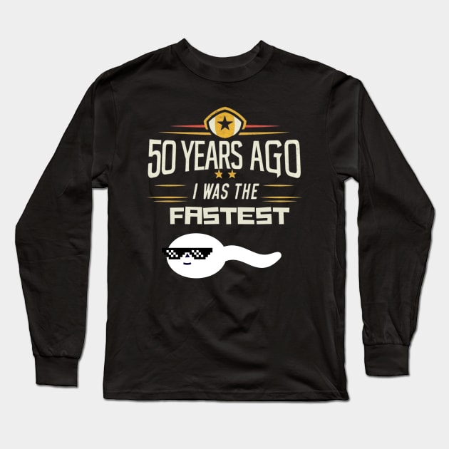 50th-birthday Long Sleeve T-Shirt by Funny sayings